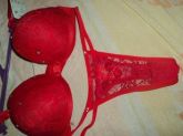 conjunto vermelho com stras